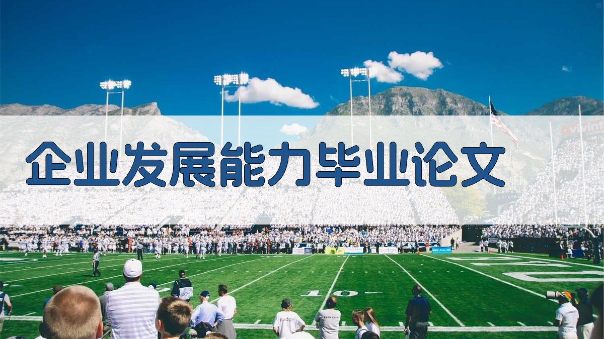 企业发展能力毕业论文