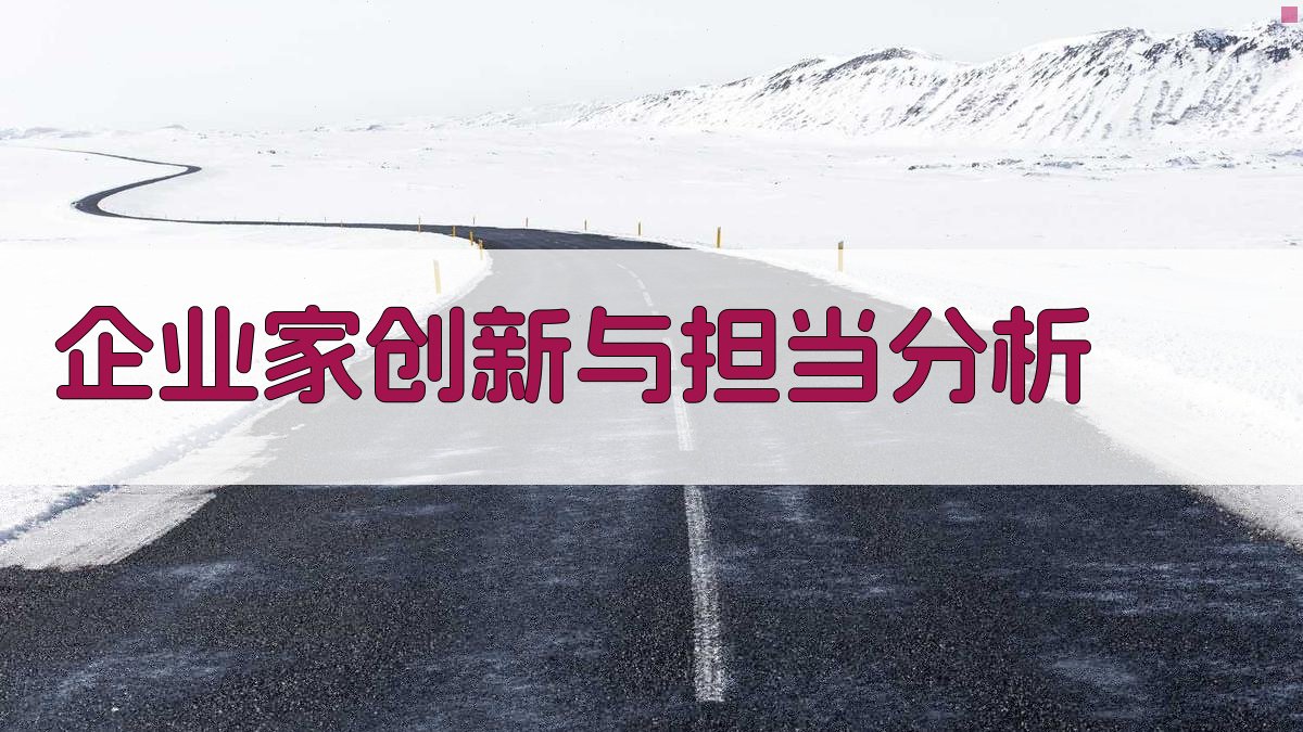 AI企业家创新与担当分析