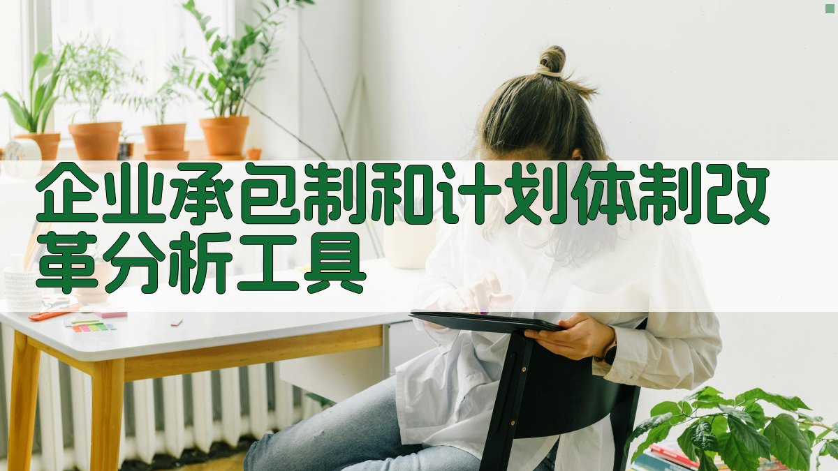 企业承包制和计划体制改革分析工具