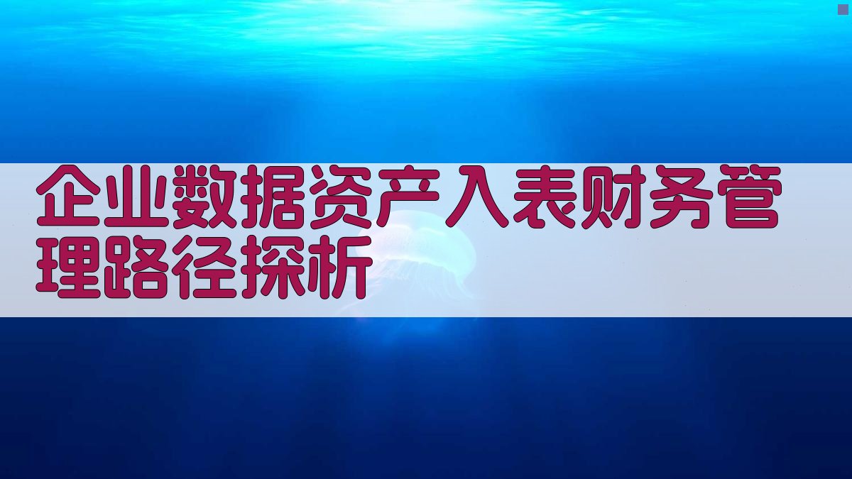 企业数据资产入表路径分析