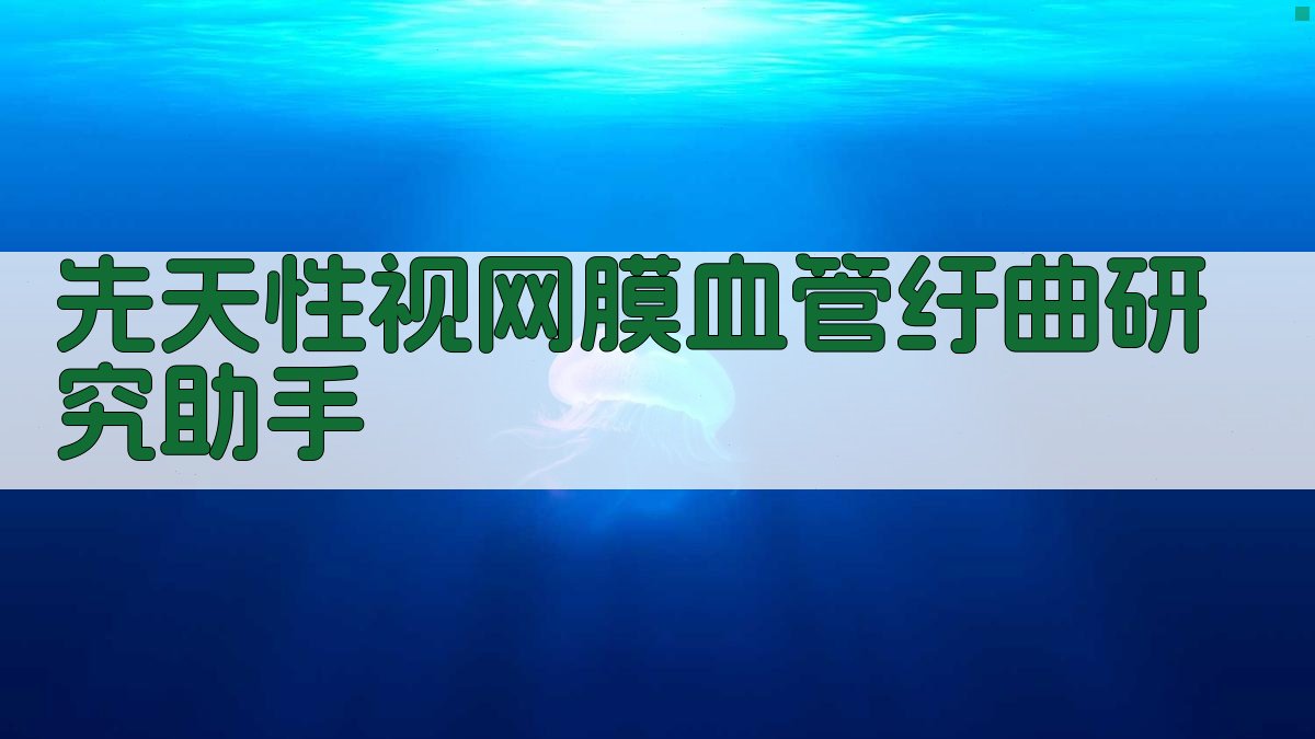 AI先天性视网膜血管纡曲研究助手