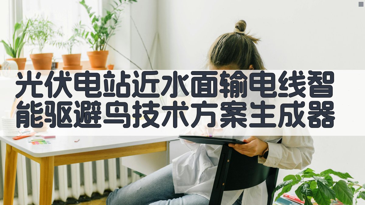 光伏电站近水面输电线智能驱避鸟技术