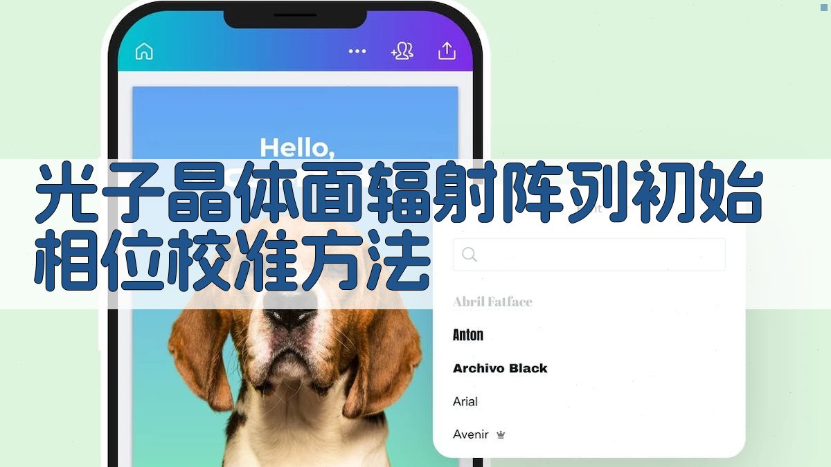 光子晶体面辐射阵列初始相位校准方法