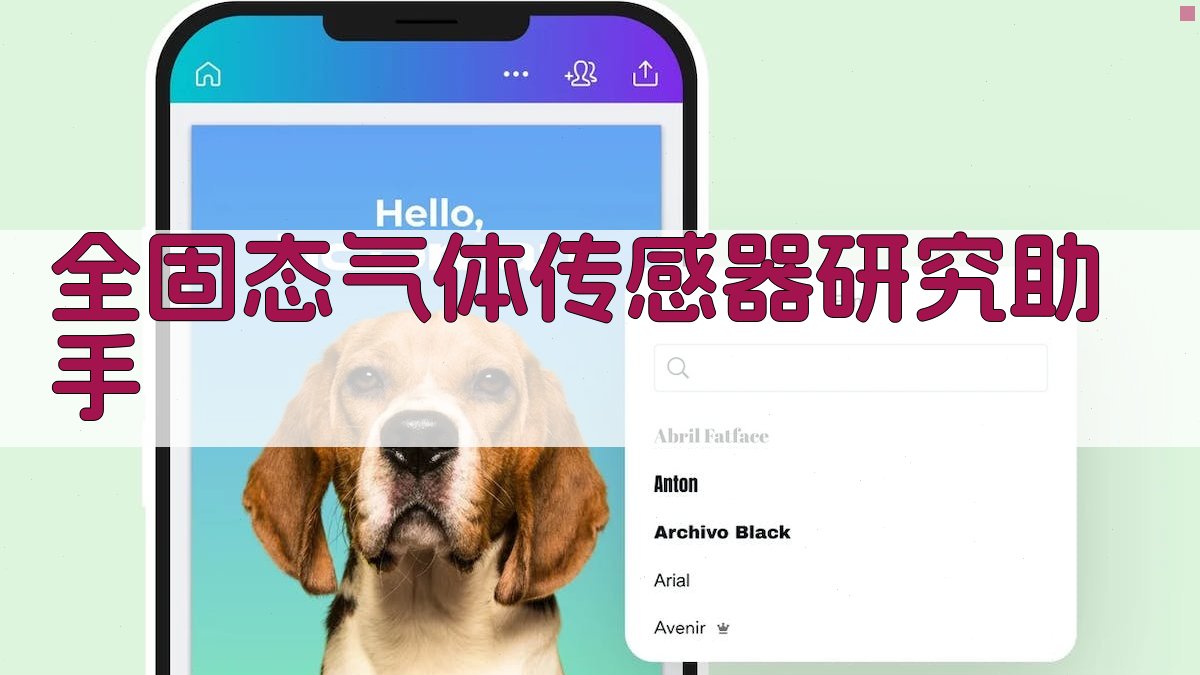 全固态气体传感器研究助手