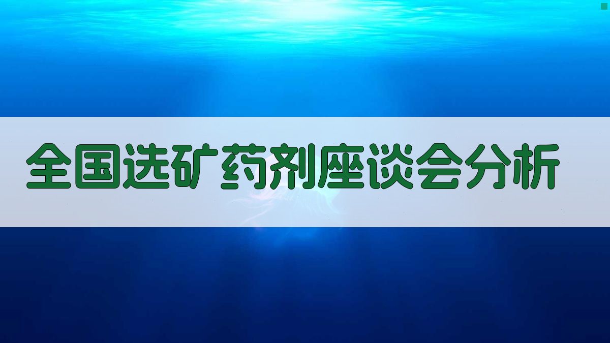 全国选矿药剂座谈会分析工具