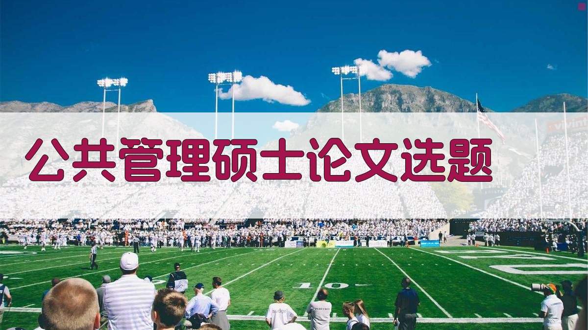 AI公共管理硕士论文选题