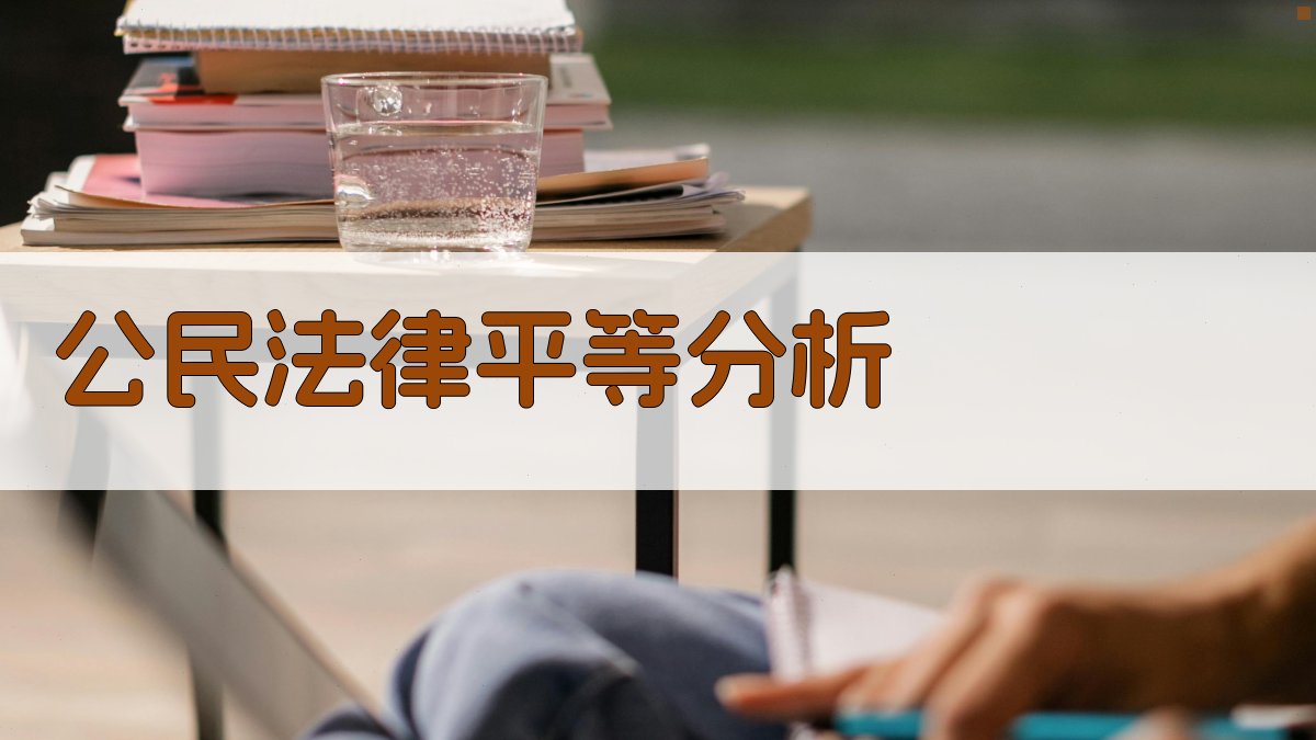 公民法律平等分析