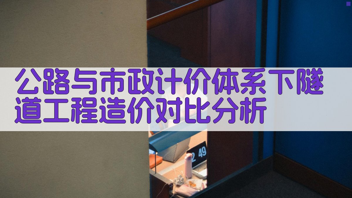 公路与市政计价体系下隧道工程造价对比分析