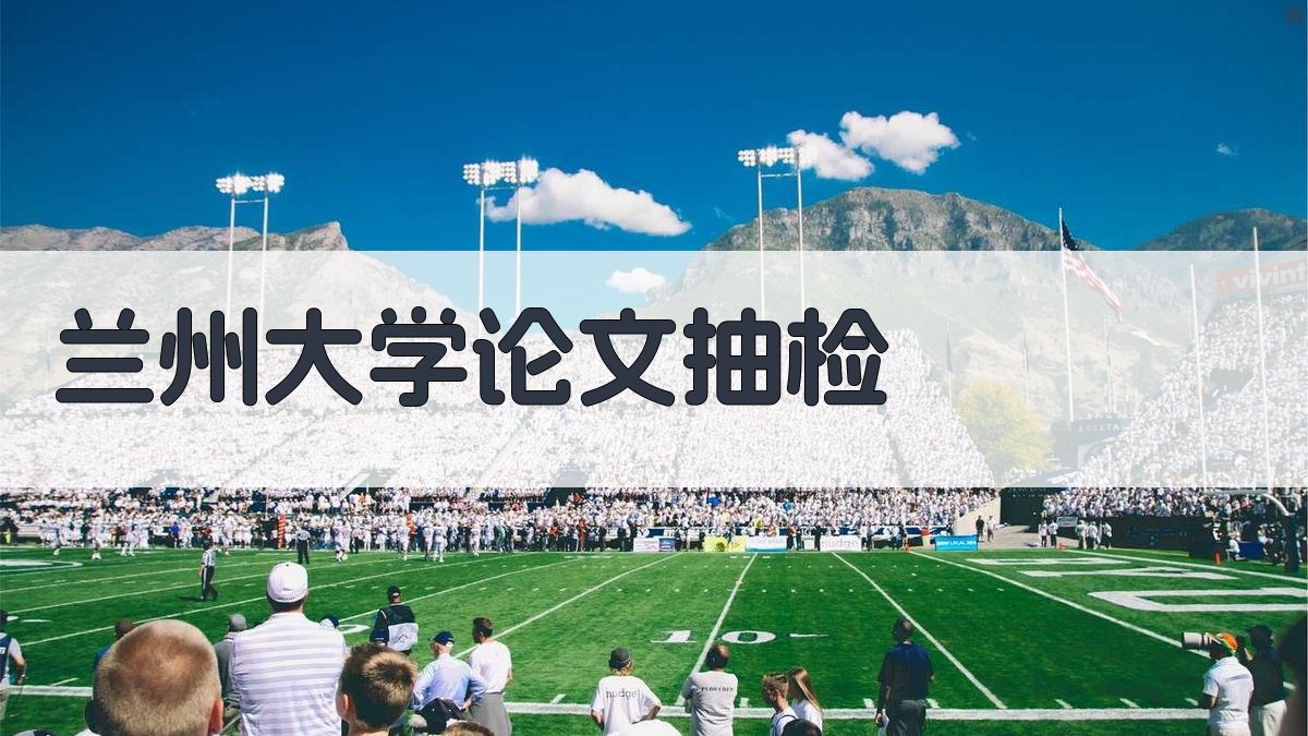 兰州大学论文抽检工具