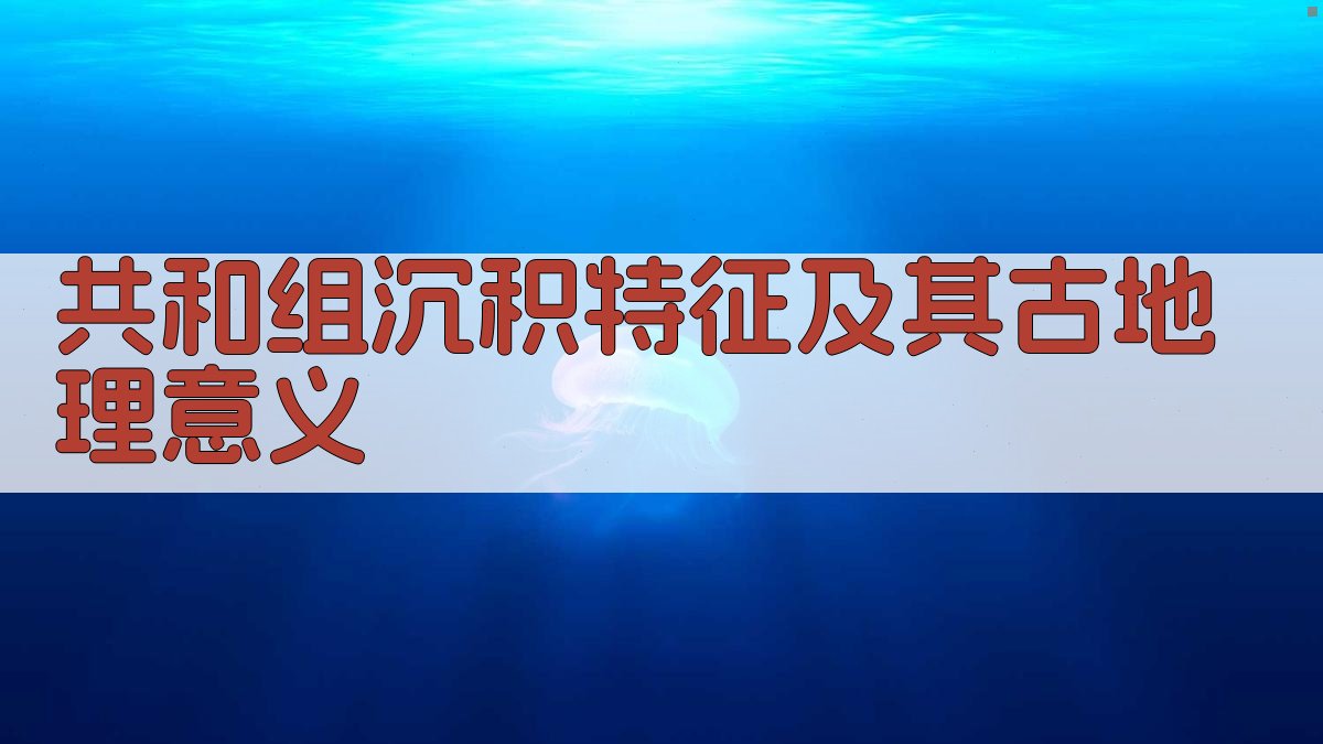 共和组沉积特征及其古地理意义分析
