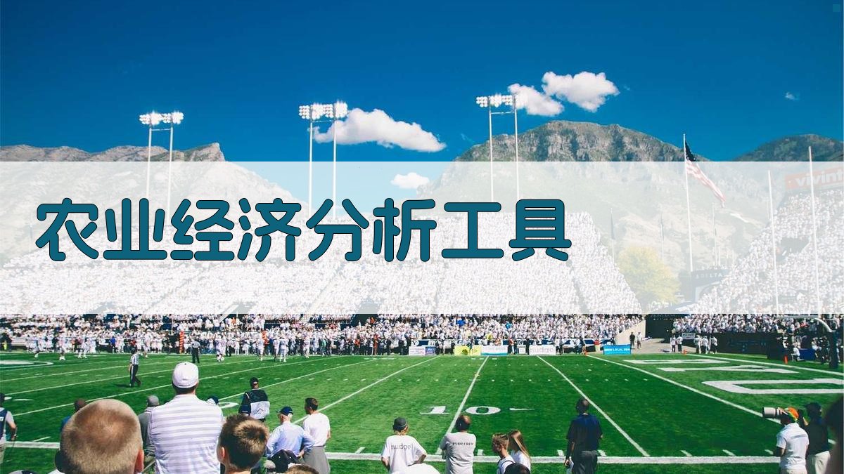 AI农业经济分析工具