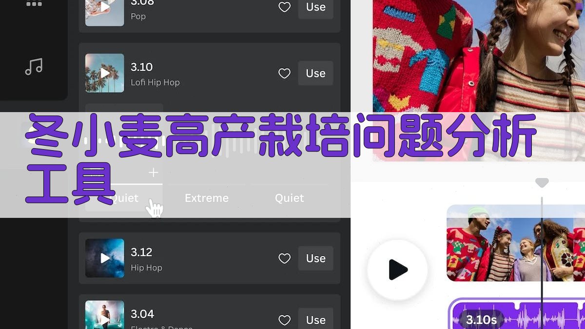 冬小麦高产栽培问题分析工具