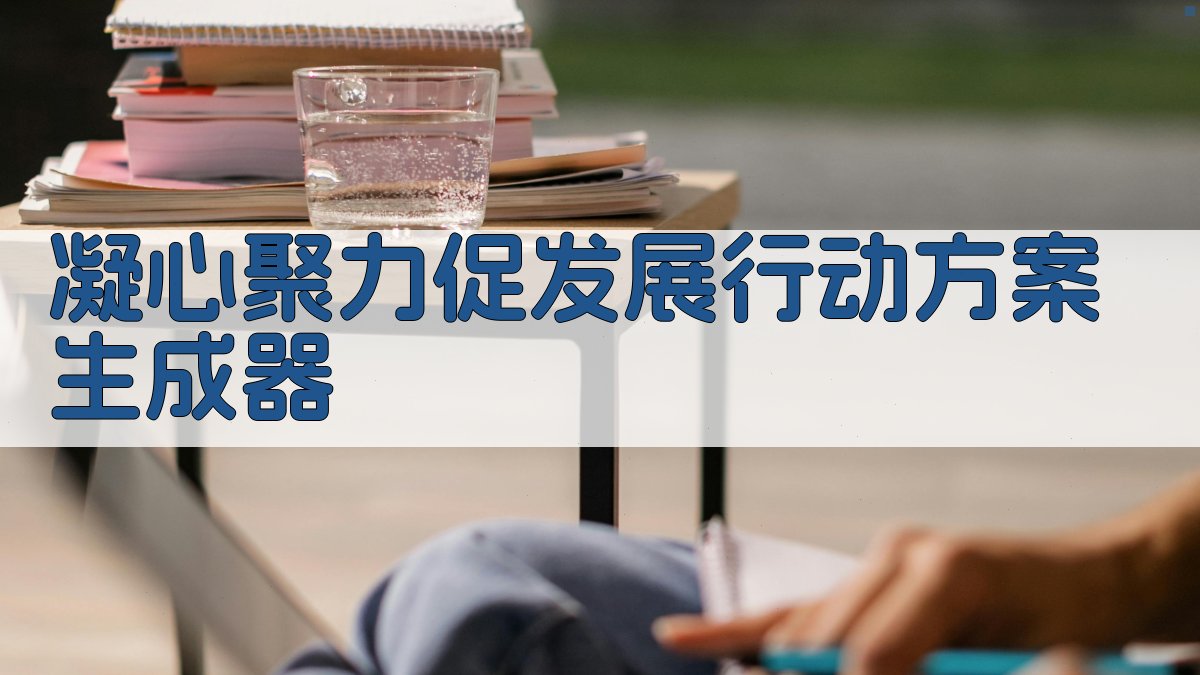 AI凝心聚力促发展行动方案生成器