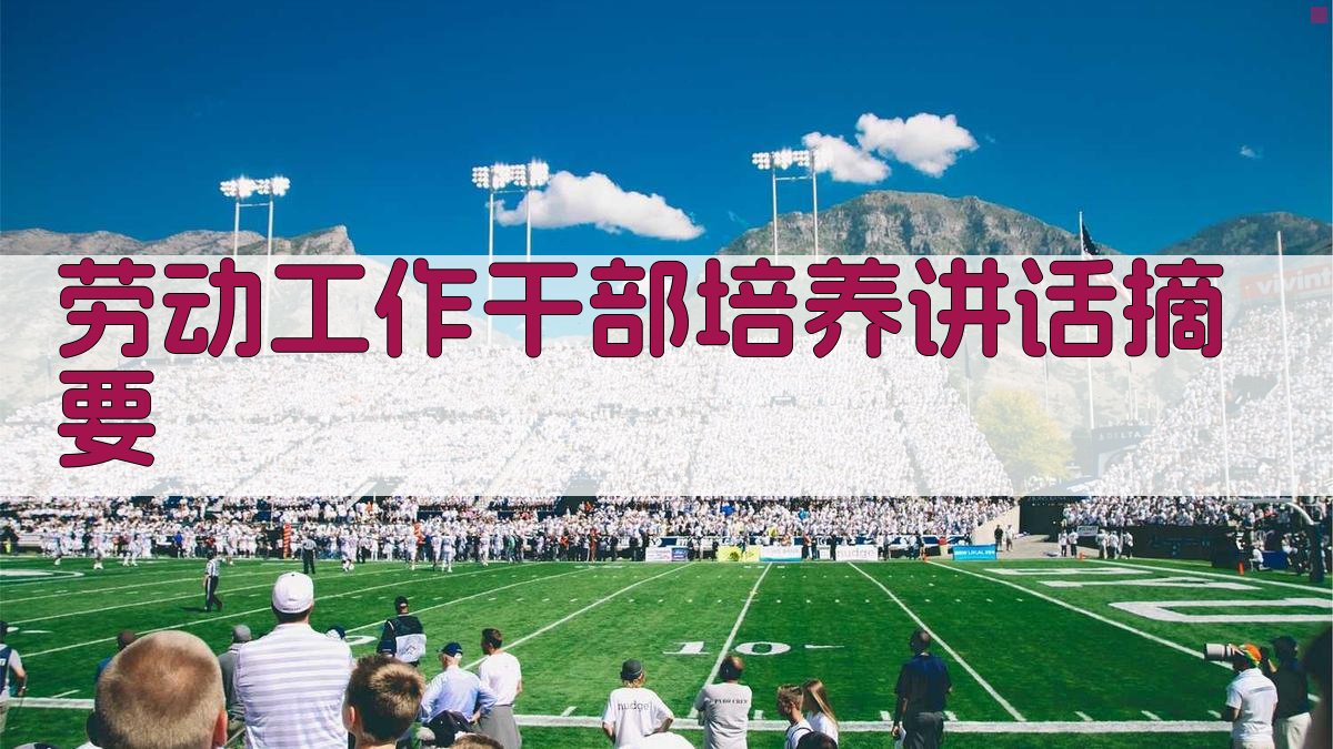 AI劳动工作干部培养讲话摘要生成器