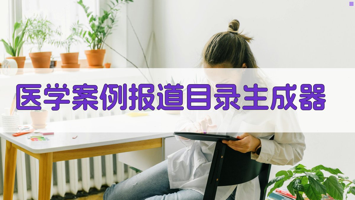 医学案例报道目录生成器