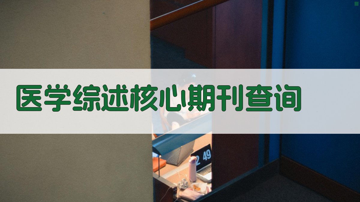 AI医学综述核心期刊查询