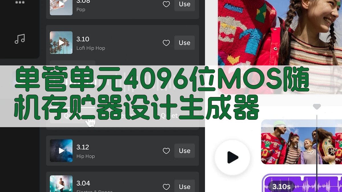 单管单元4096位MOS随机存贮器设计