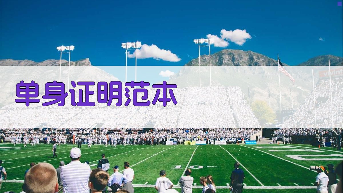 AI一键生成单身证明