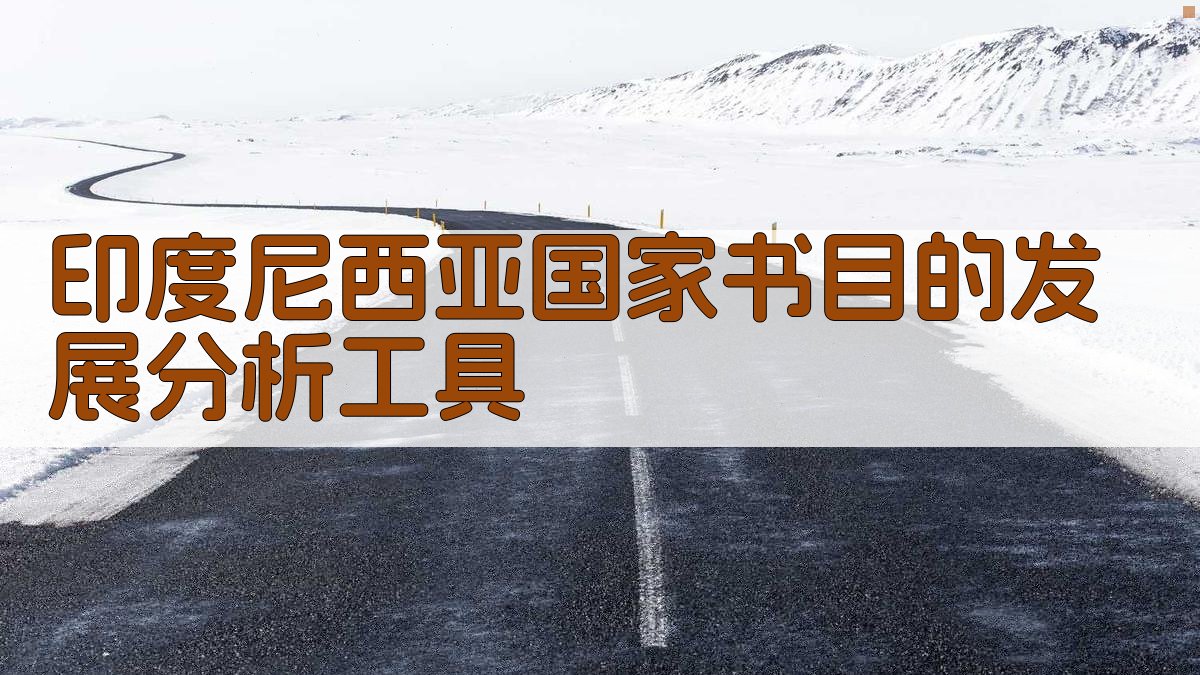 印度尼西亚国家书目的发展分析工具