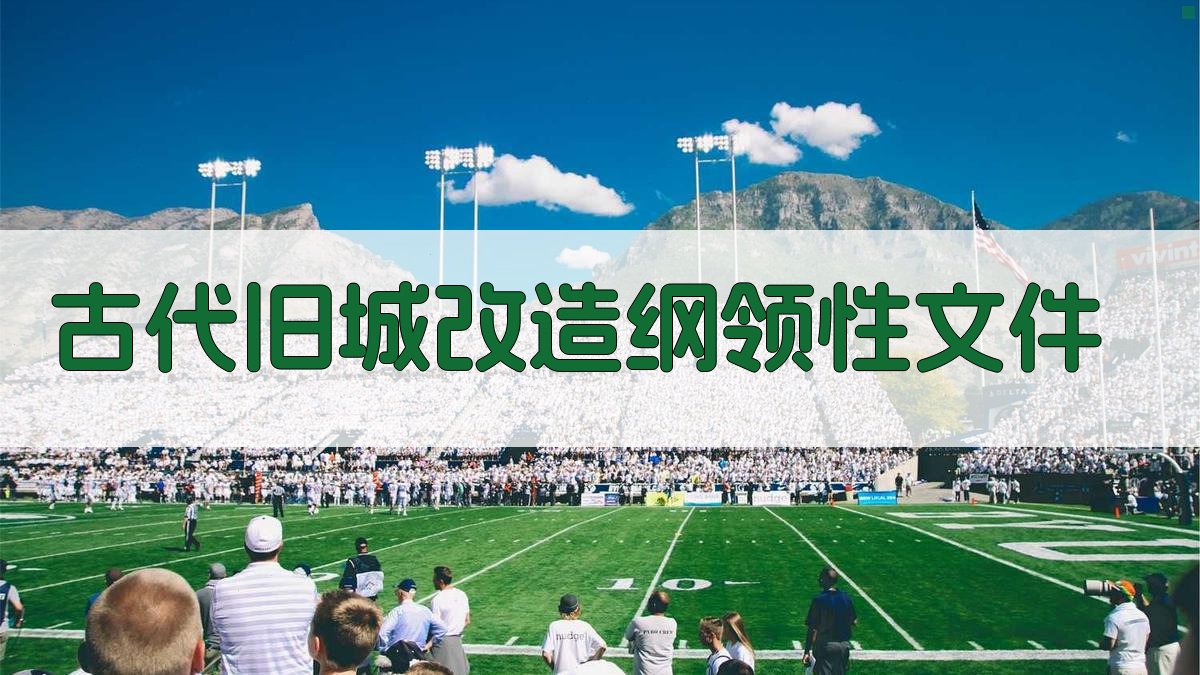 AI一键生成古代旧城改造纲领性文件