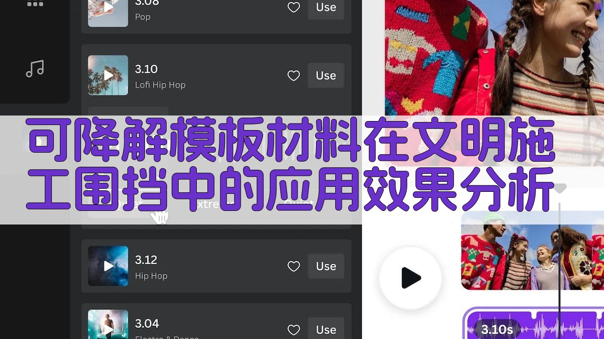 可降解模板材料在文明施工围挡中的应用效果分析