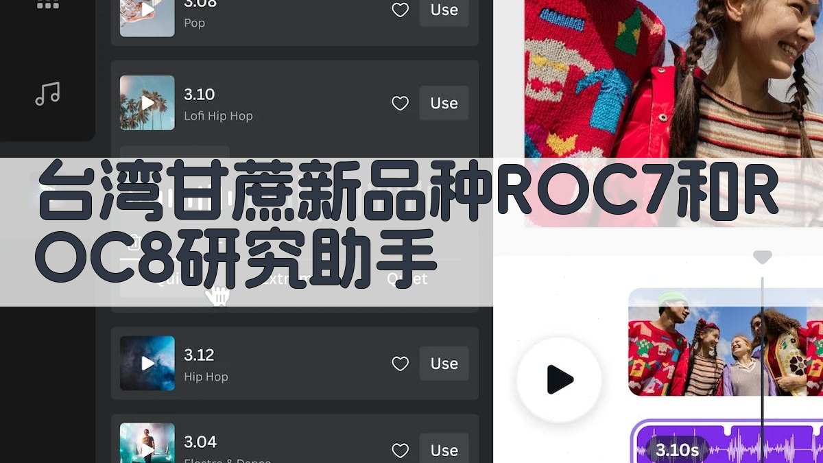 台湾甘蔗新品种ROC7和ROC8研究助手