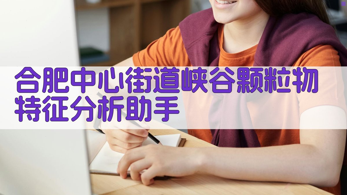 合肥街道峡谷颗粒物分析