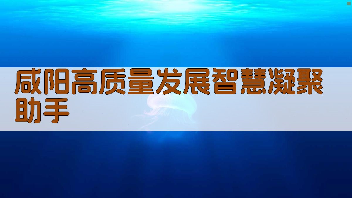 咸阳高质量发展智慧凝聚助手