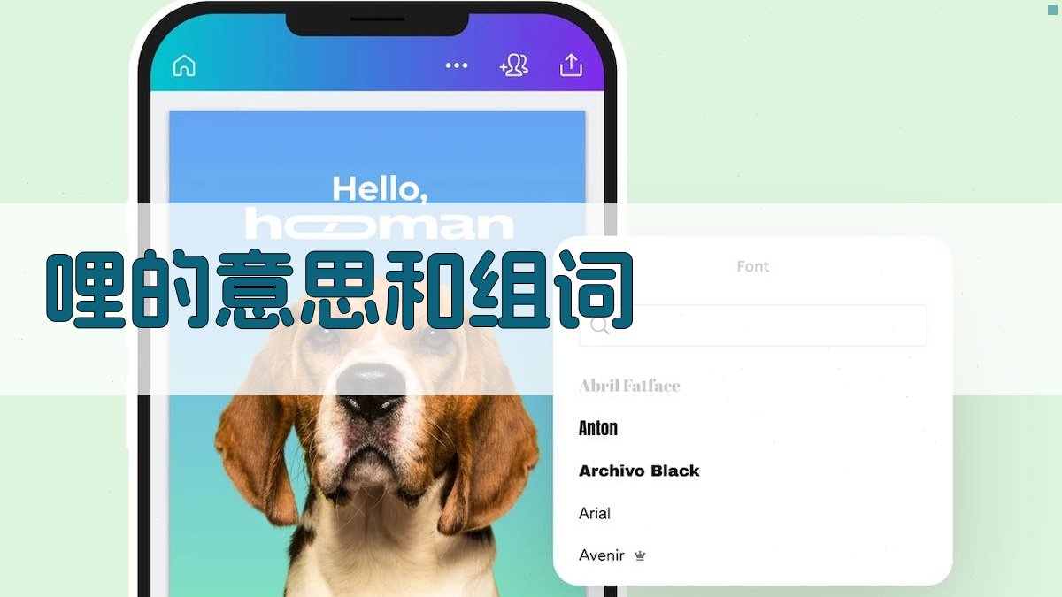 AI哩的意思和组词