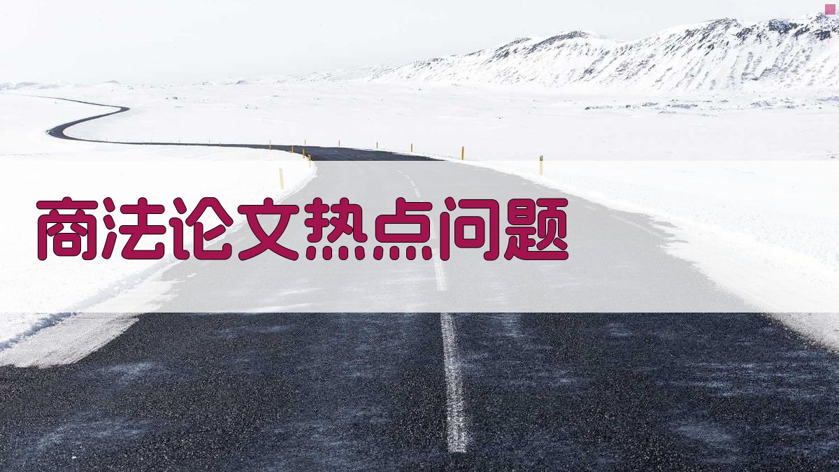 商法论文热点问题分析器
