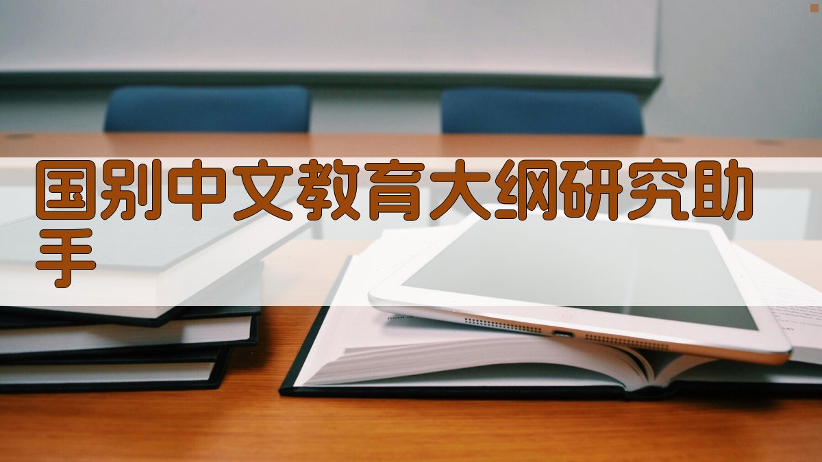 国别中文教育大纲研究助手