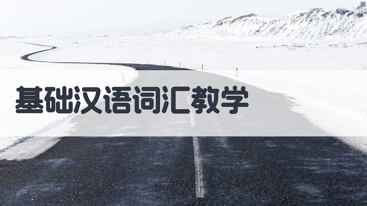 AI基础汉语词汇教学助手