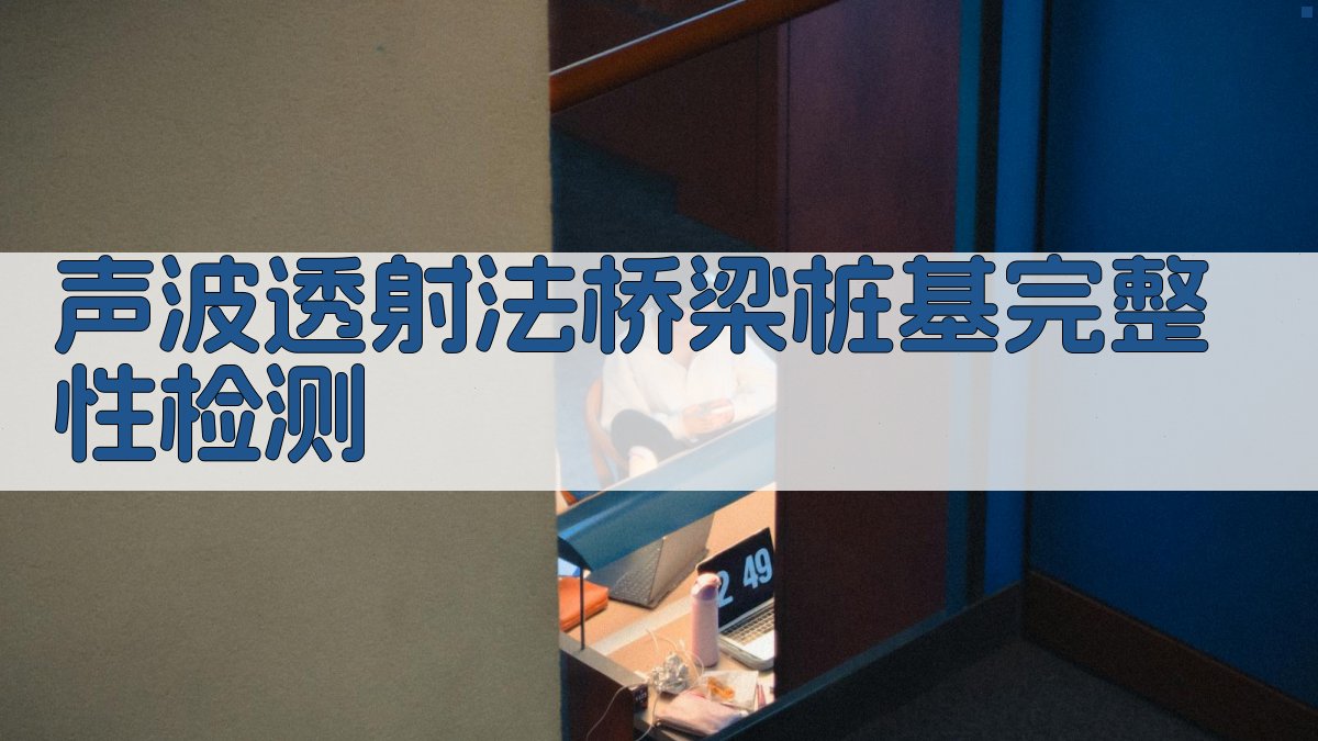 声波透射法桥梁桩基完整性检测