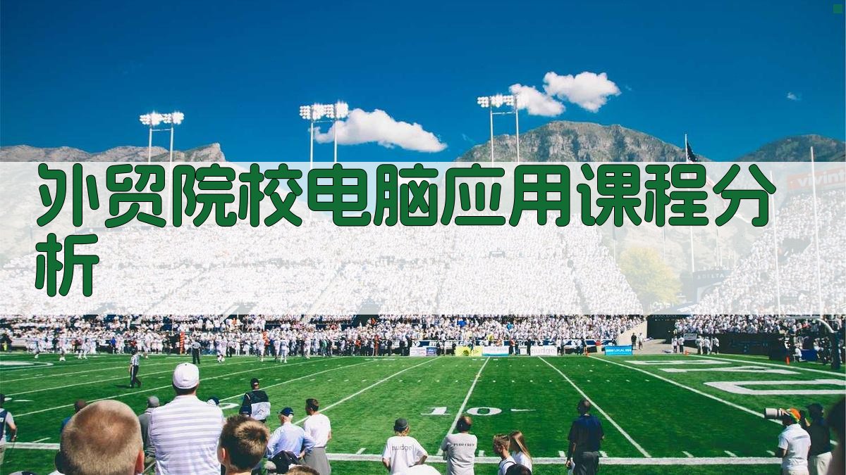 外贸院校电脑应用课程开设分析