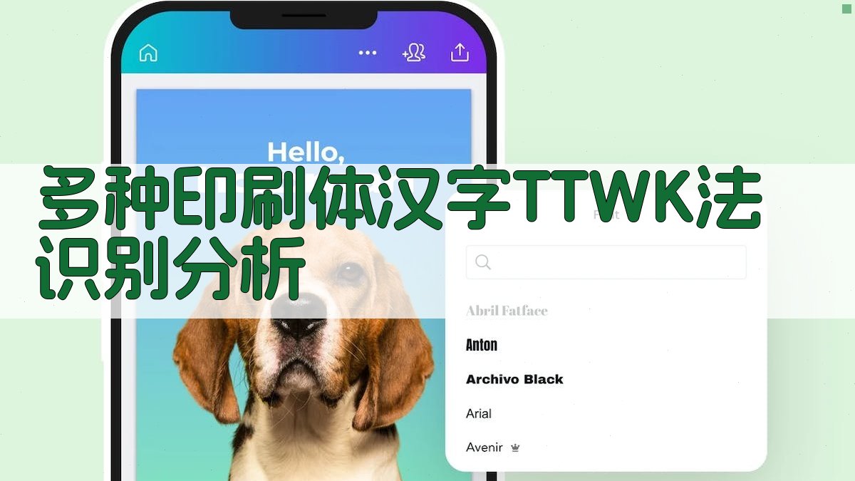 多种印刷体汉字TTWK法识别分析