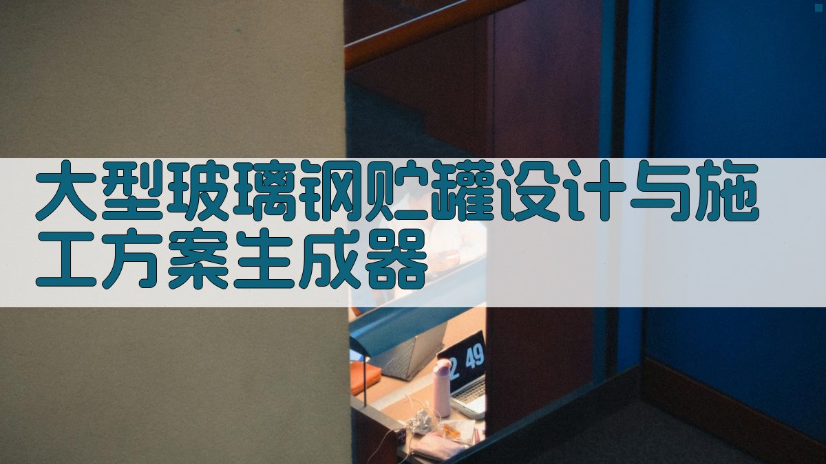 AI玻璃钢贮罐设计