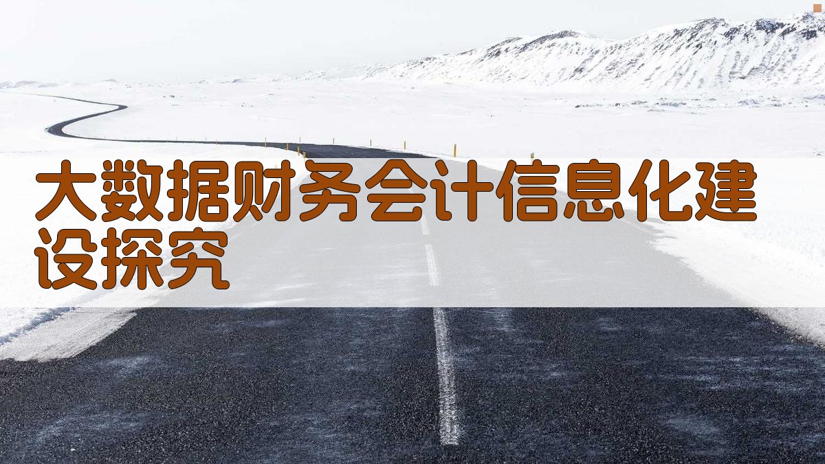 大数据背景下企业财务会计信息化建设探究