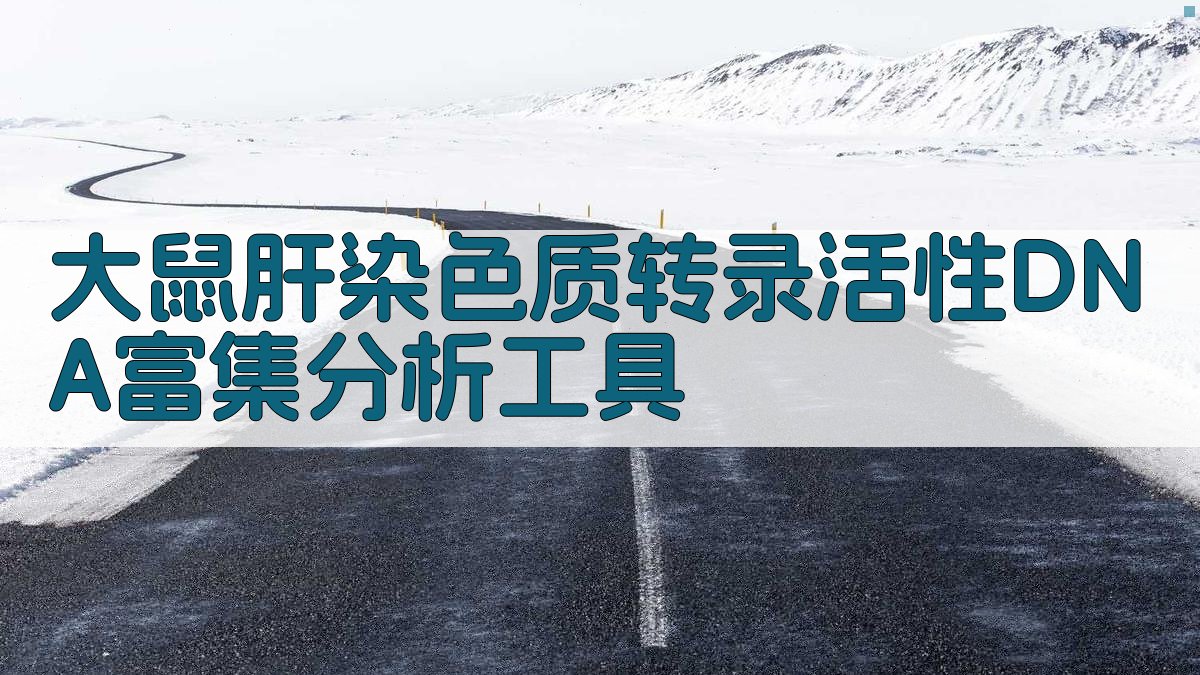 大鼠肝染色质转录活性DNA富集分析工具
