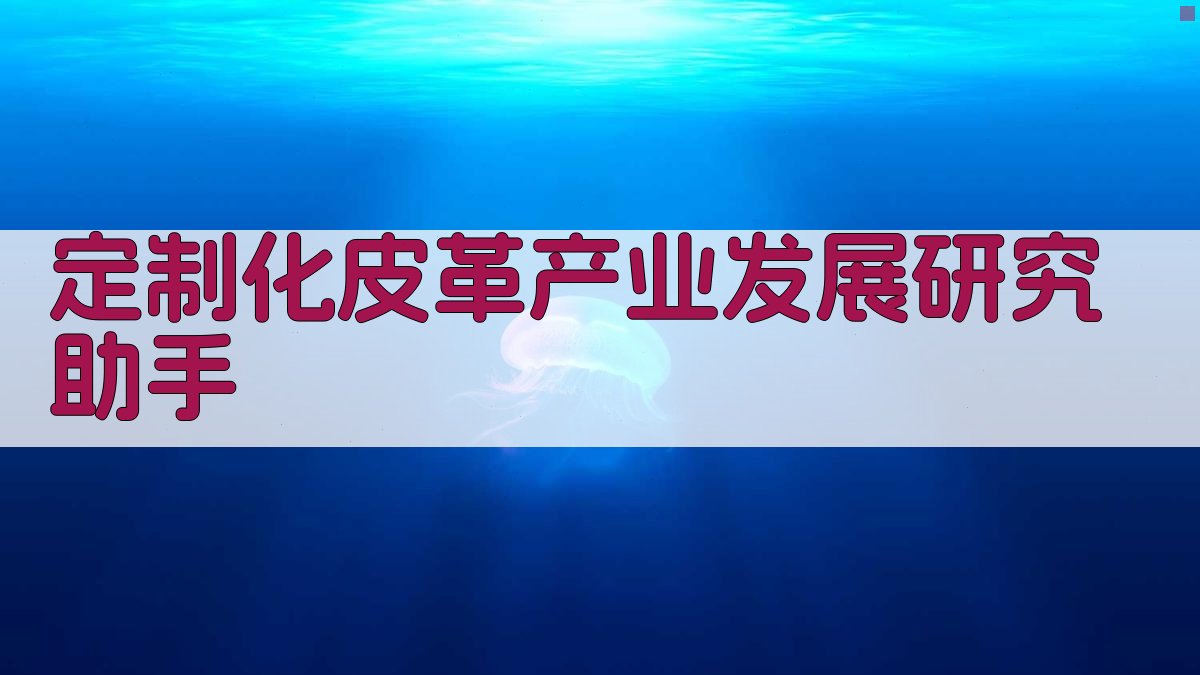 定制化皮革产业发展研究助手