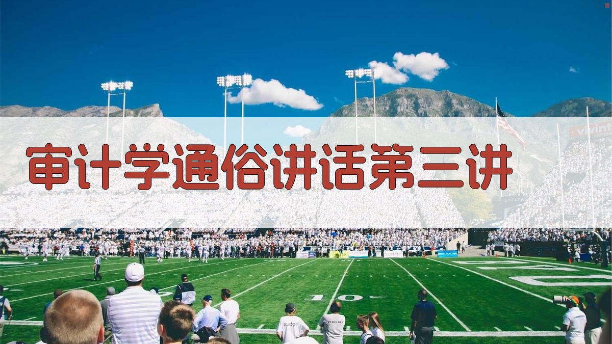 审计学通俗讲话第三讲