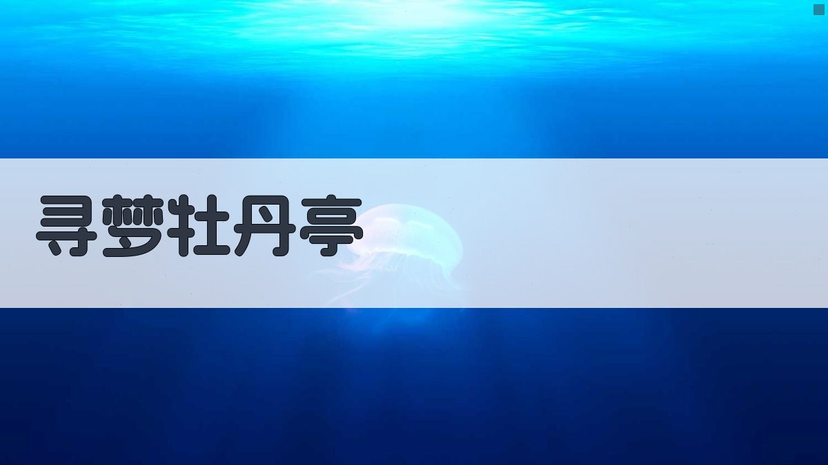 寻梦《牡丹亭》演出分析