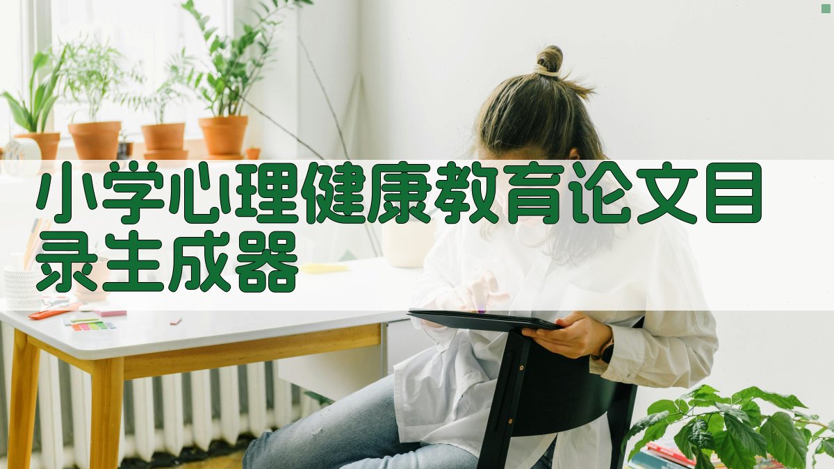 AI小学心理健康教育论文目录生成器