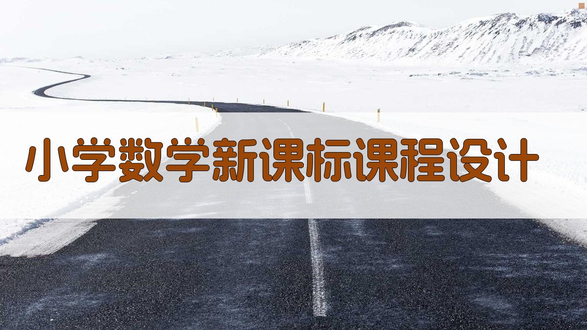 小学数学新课标课程设计