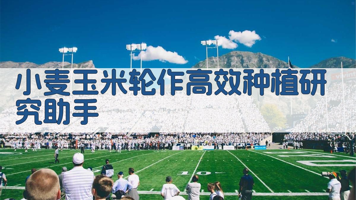 小麦玉米轮作高效种植研究助手