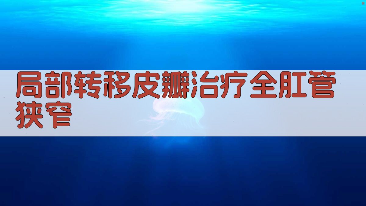 AI局部转移皮瓣治疗全肛管狭窄