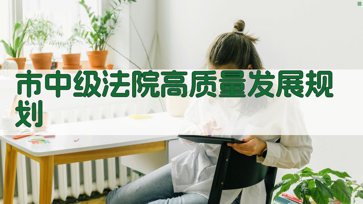 市中级法院高质量发展规划