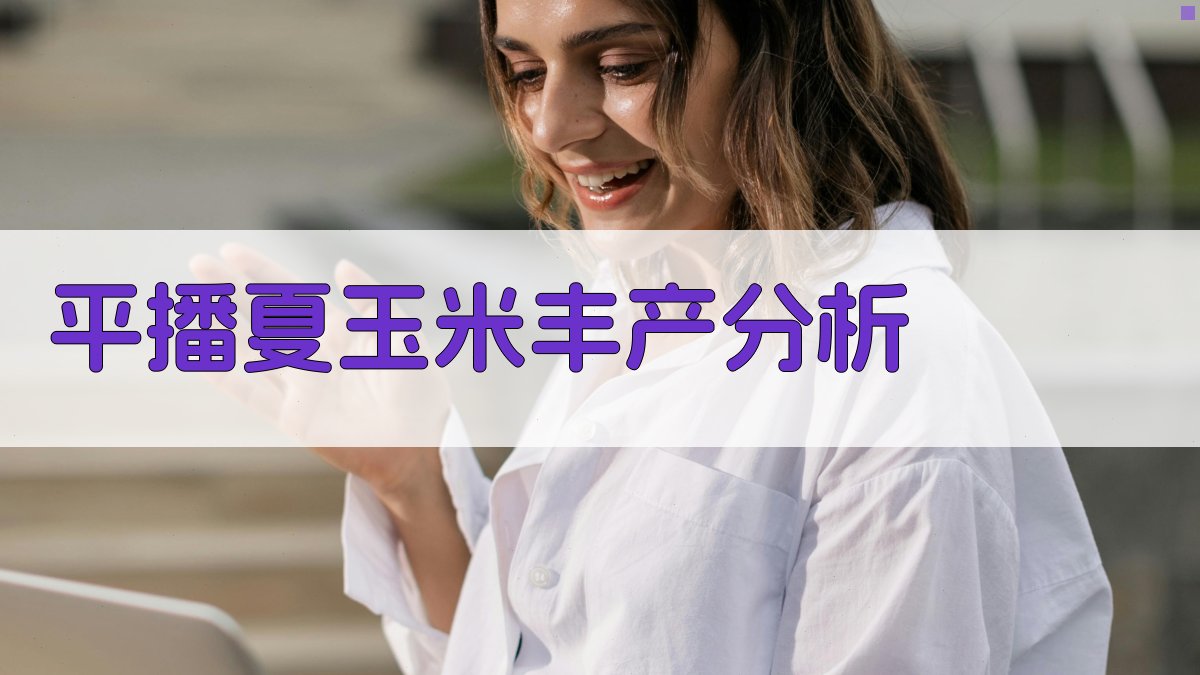 平播夏玉米丰产分析