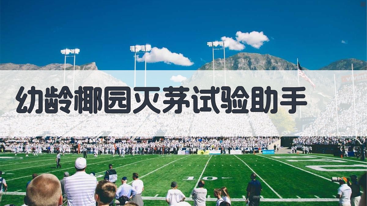 幼龄椰园灭茅试验