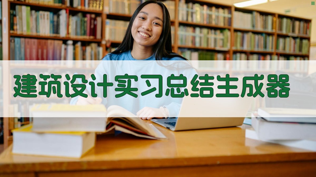 AI建筑设计实习总结生成器