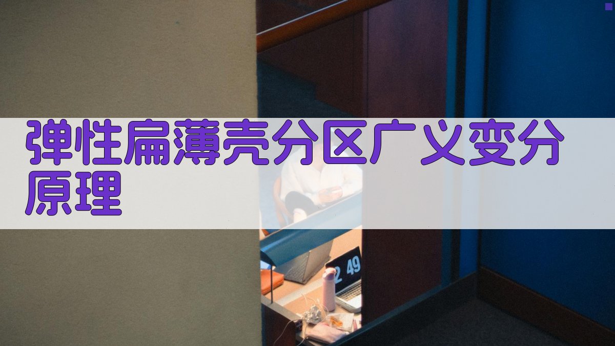 弹性扁薄壳分区广义变分原理分析